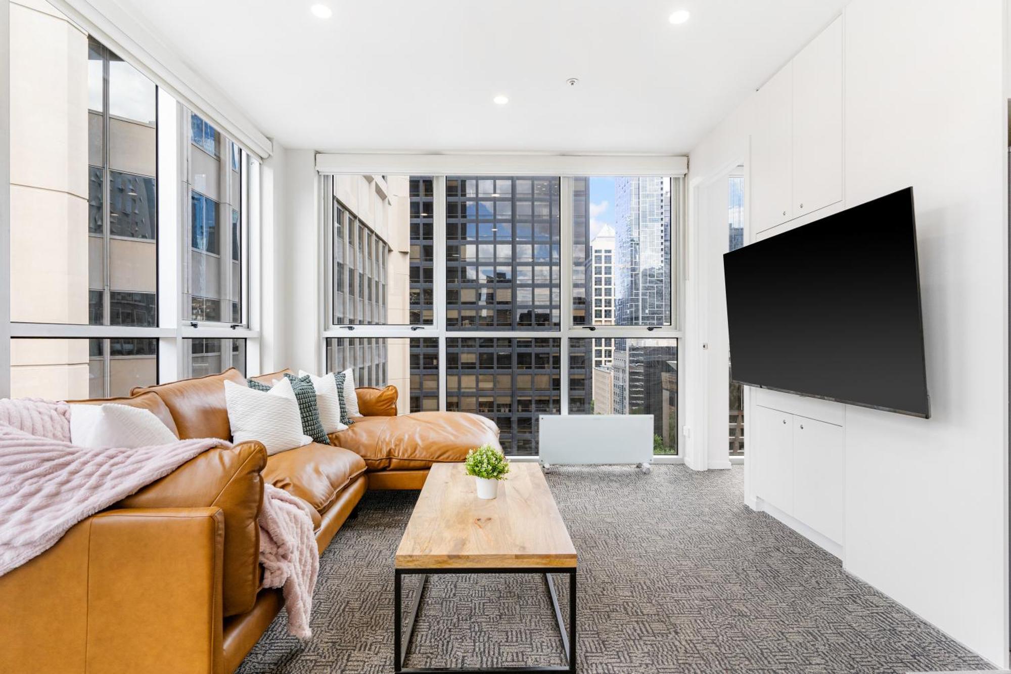 Spectacular William St Apartment - Sleeps 12 Melbourne Exteriör bild